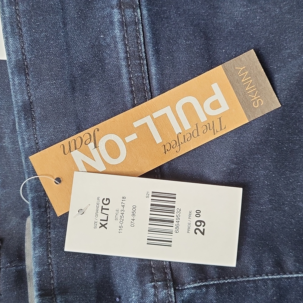 Suzy Shier Pull-On Skinny Jeggings Size XL, New With Tags - Picture 3 of 9